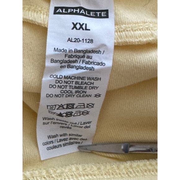 New ~ ALPHALETE  ~ Yellow Essential Core Jogger Size XXL Loungewear - Picture 8 of 9